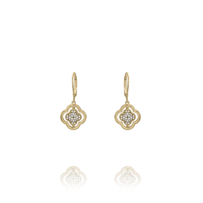 Boucles d’oreilles Charles Garnier Réversibles LÉGENDE Argent doré Nacre et Oxydes - BIJOUX - AGF170297E