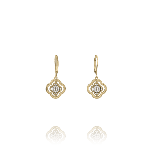 Boucles d’oreilles Charles Garnier Réversibles LÉGENDE Argent doré Nacre et Oxydes - BIJOUX - AGF170297E