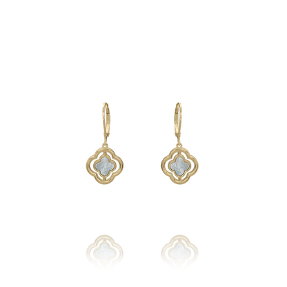 Boucles d’oreilles Charles Garnier Réversibles LÉGENDE Argent doré Nacre et Oxydes - BIJOUX - AGF170297E