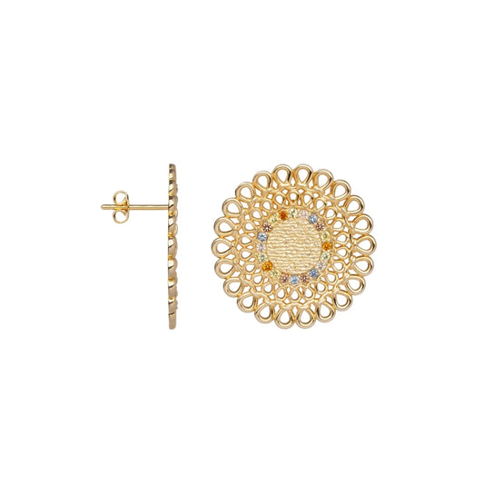 Boucles D'Oreilles SAUNIER Osier Plaqué Or - BIJOUX - 70469460110
