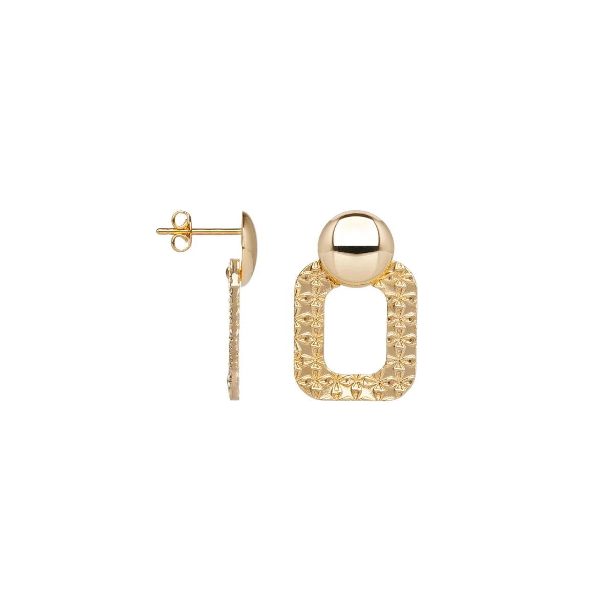Boucles D'Oreilles SAUNIER Smock Plaqué Or - BIJOUX - 70469320100