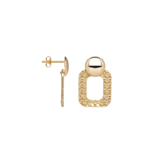 Boucles D'Oreilles SAUNIER Smock Plaqué Or - BIJOUX - 70469320100