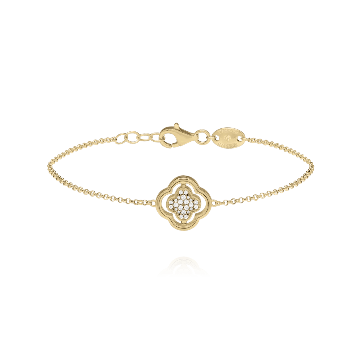 Bracelet Charles Garnier Légende Réversible Argent doré Nacre et oxydes - BIJOUX - AGF170295B
