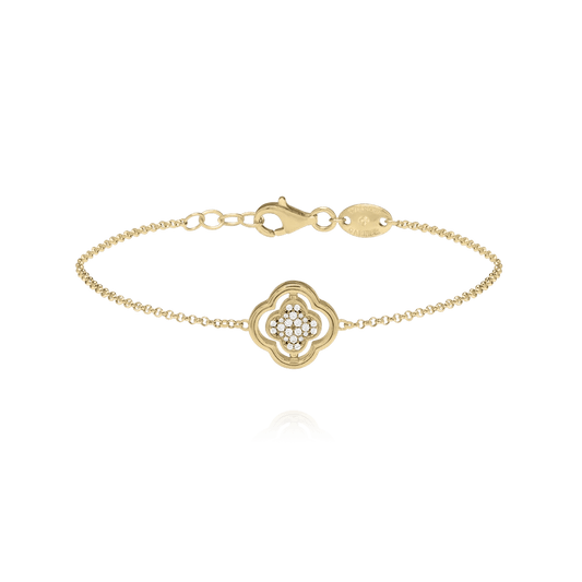 Bracelet Charles Garnier Légende Réversible Argent doré Nacre et oxydes - BIJOUX - AGF170295B