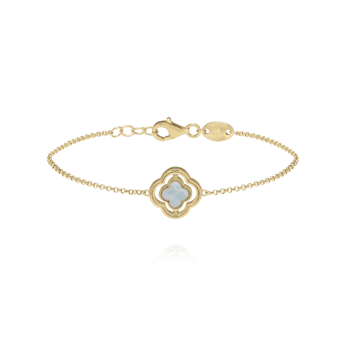 Bracelet Charles Garnier Légende Réversible Argent doré Nacre et oxydes - BIJOUX - AGF170295B