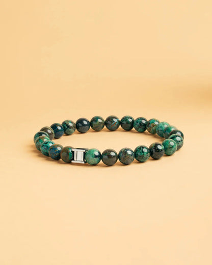 Bracelet Gemini Castagna Azurite Verte 8mm - BIJOUX - G25XS