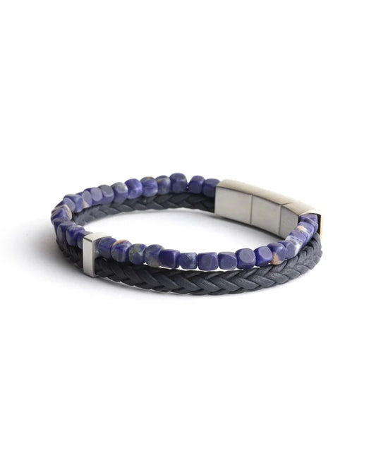 Bracelet Gemini Double Sodalite Blue - BIJOUX - O33XXS