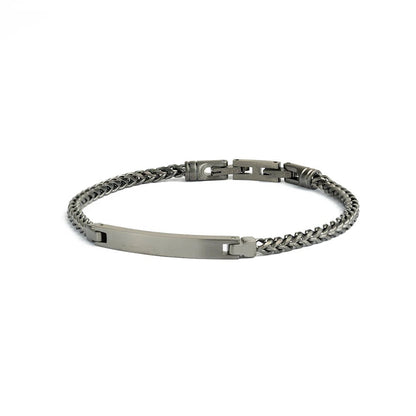 Bracelet Gemini Memento Acier Noir - Bijouterie TAMARA