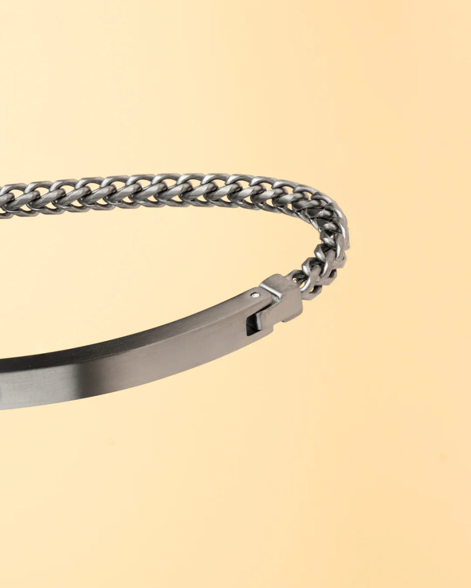 Bracelet Gemini Memento Acier Noir - Bijouterie TAMARA