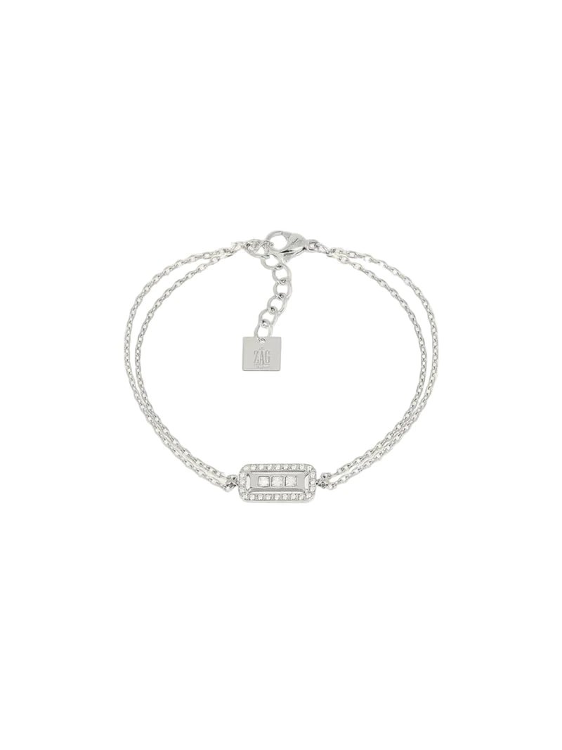 Bracelet ZAG Cléophée Acier Zirconiums - BIJOUX -SBS26901-00WHT