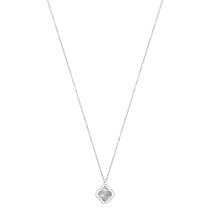 Collier Charles Garnier Légende réversible Argent Nacre et Onyx oxydes - Bijouterie TAMARA