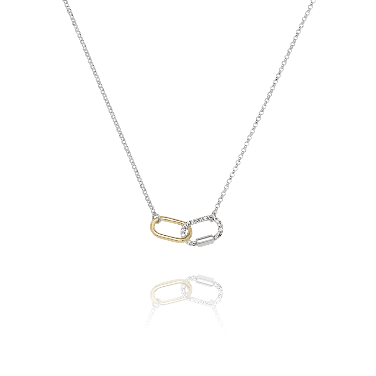 Collier Charles Garnier Maillons Argent bicolore - BIJOUX - AGF170302N