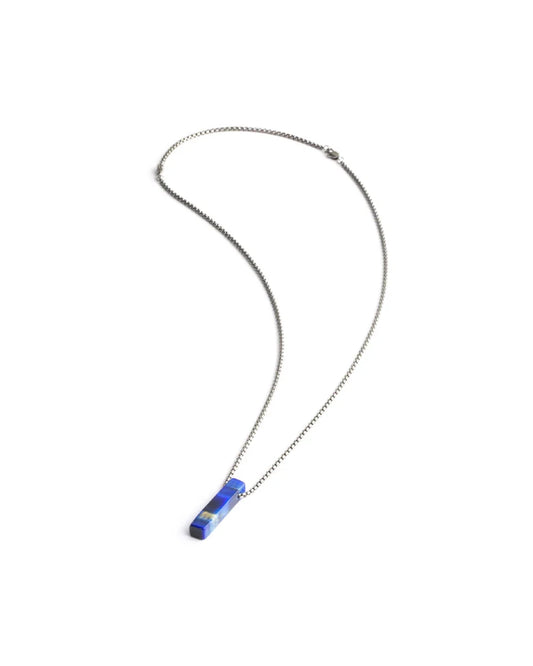 Collier Gemini Tantum Acier & Œil de Tigre bleu - BIJOUX - NNS3