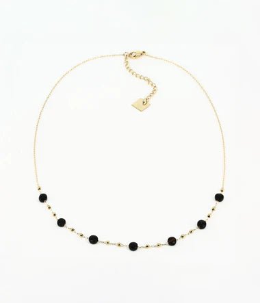 Collier ZAG Zoé onyx noir - BIJOUX - SNS10579-01BLK