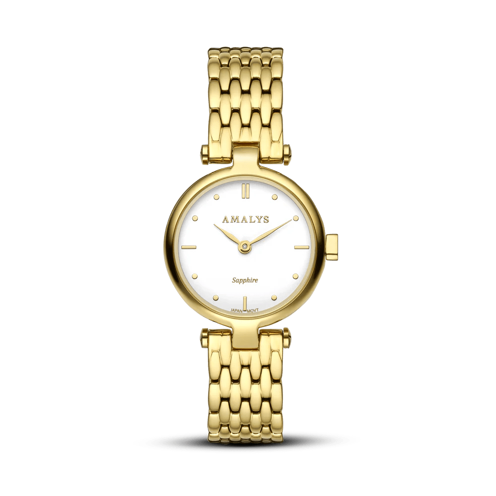 Montre AMALYS Sunny Dorée Blanc - MONTRES - AMW-211