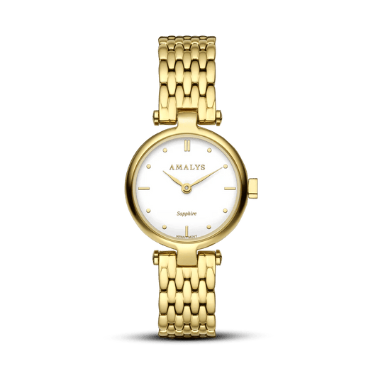 Montre AMALYS Sunny Dorée Blanc - MONTRES - AMW-211
