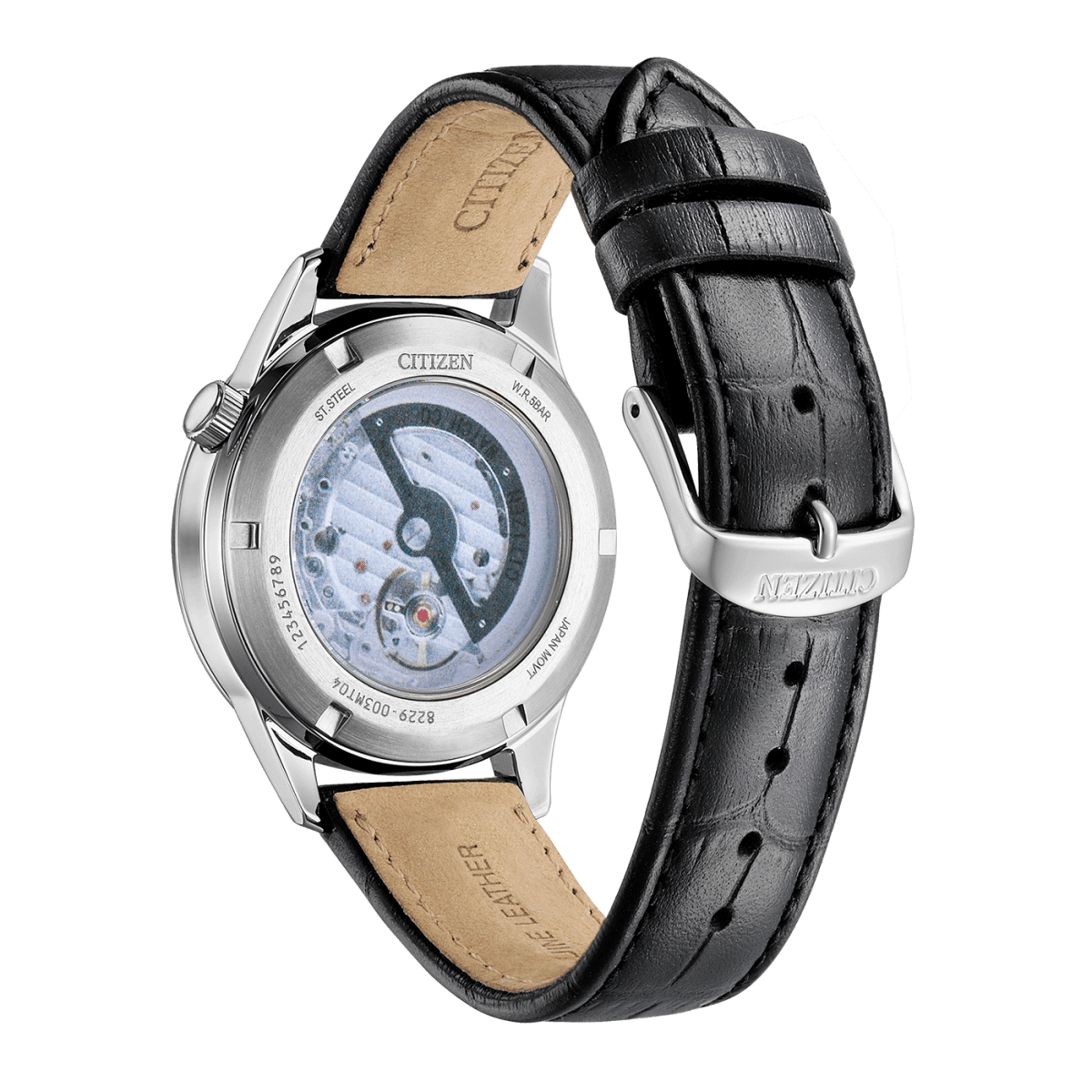 Montre CITIZEN Classic Open Heart automatique Noir Cuir noir - Citizen - Bijouterie TAMARA