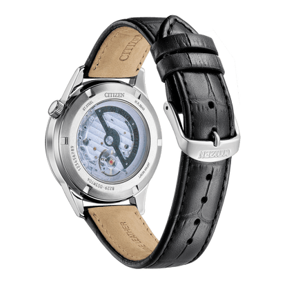 Montre CITIZEN Classic Open Heart automatique Noir Cuir noir - Citizen - Bijouterie TAMARA