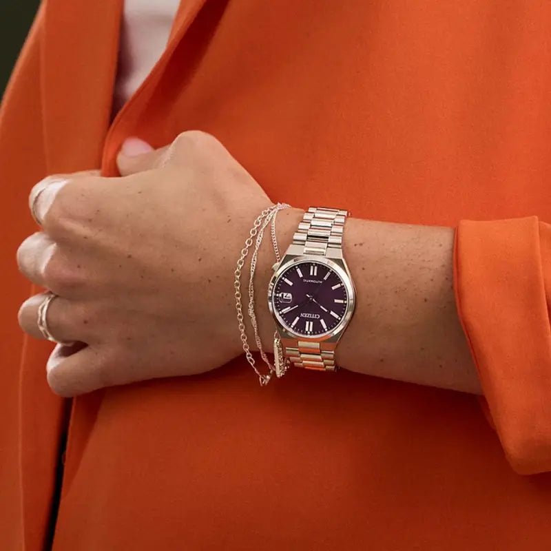 Montre CITIZEN Tsuyosa Automatique 37mm Acier Violet - MONTRES - NJ0200-50W