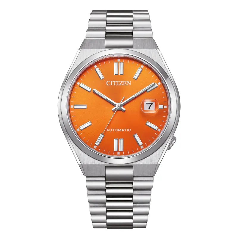 Montre CITIZEN Tsuyosa Automatique 40mm Acier Orange - MONTRES - NJ0151-88Z