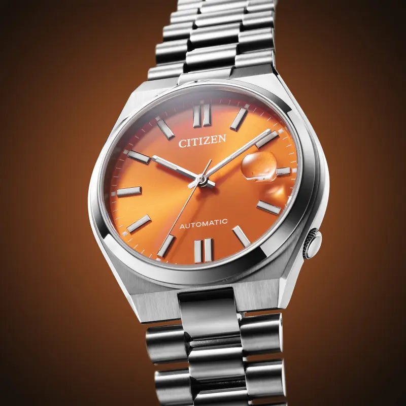 Montre CITIZEN Tsuyosa Automatique 40mm Acier Orange - MONTRES - NJ0151-88Z