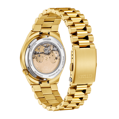 Montre CITIZEN Tsuyosa Automatique 40mm Dorée Rouge - Citizen - Bijouterie TAMARA