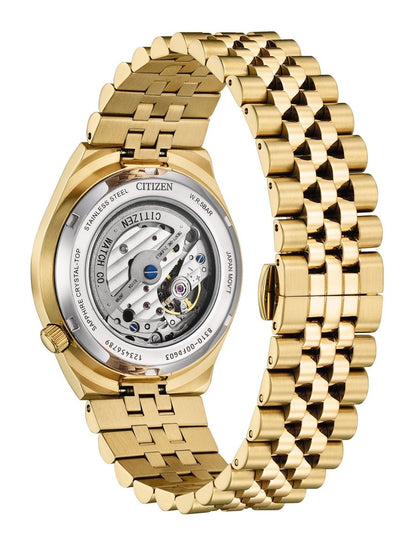 Montre CITIZEN Tsuyosa Automatique Doré Bleu - MONTRES -NK0023-57L