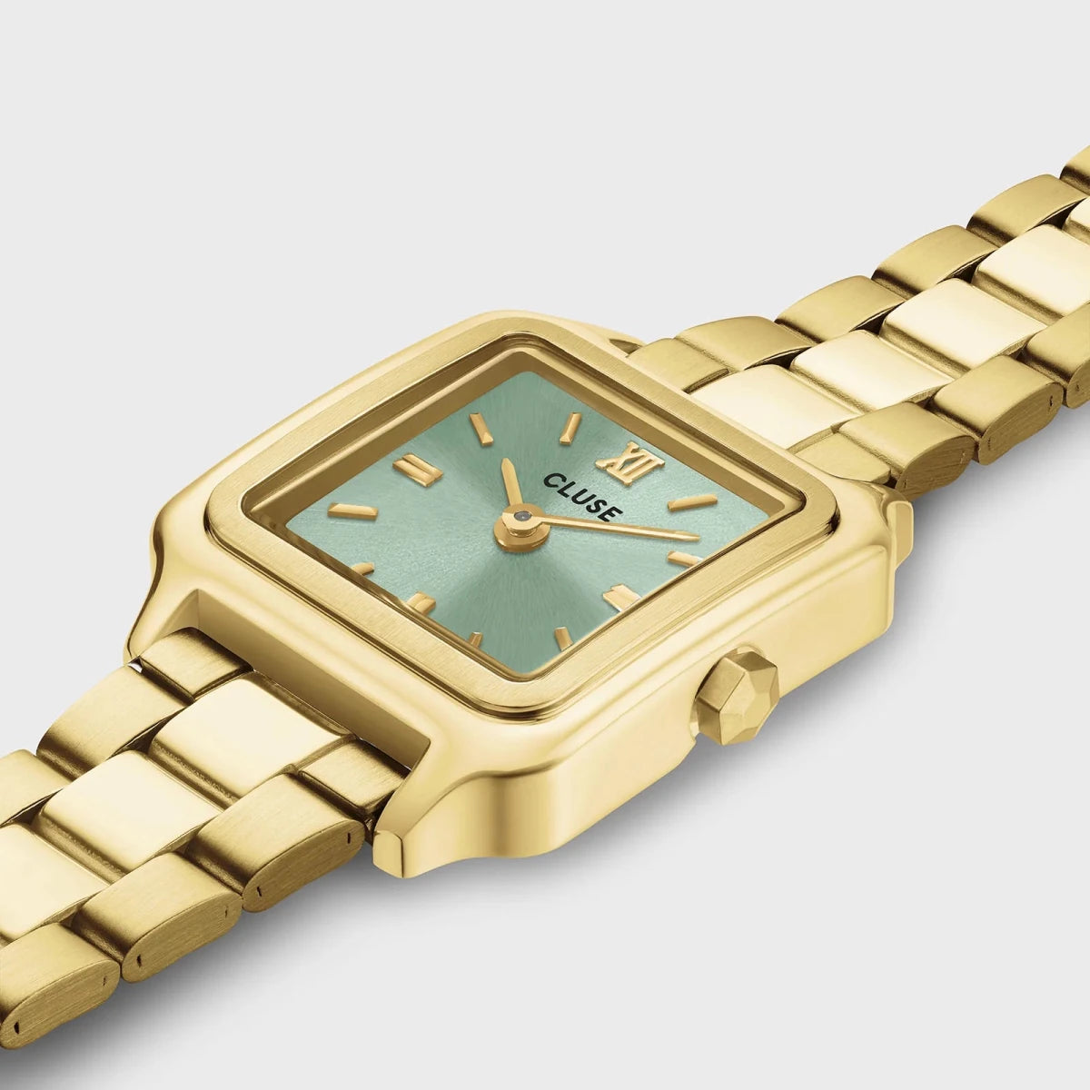 Montre CLUSE Gracieuse Mini Acier dorée Vert sauge - MONTRES - CW15505