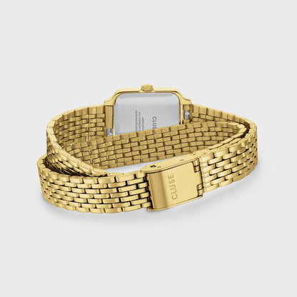 Montre CLUSE Gracieuse Mini Dorée Vert Double - tour Acier - Bijouterie TAMARA