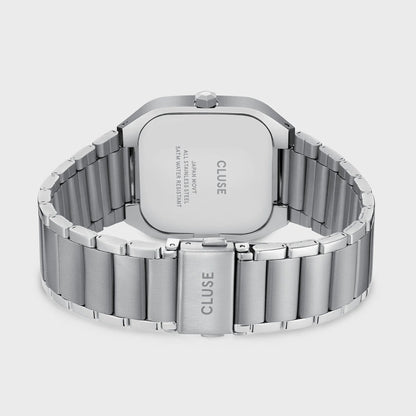 Montre CLUSE Homme Quadrus Acier Bleu - Bijouterie TAMARA