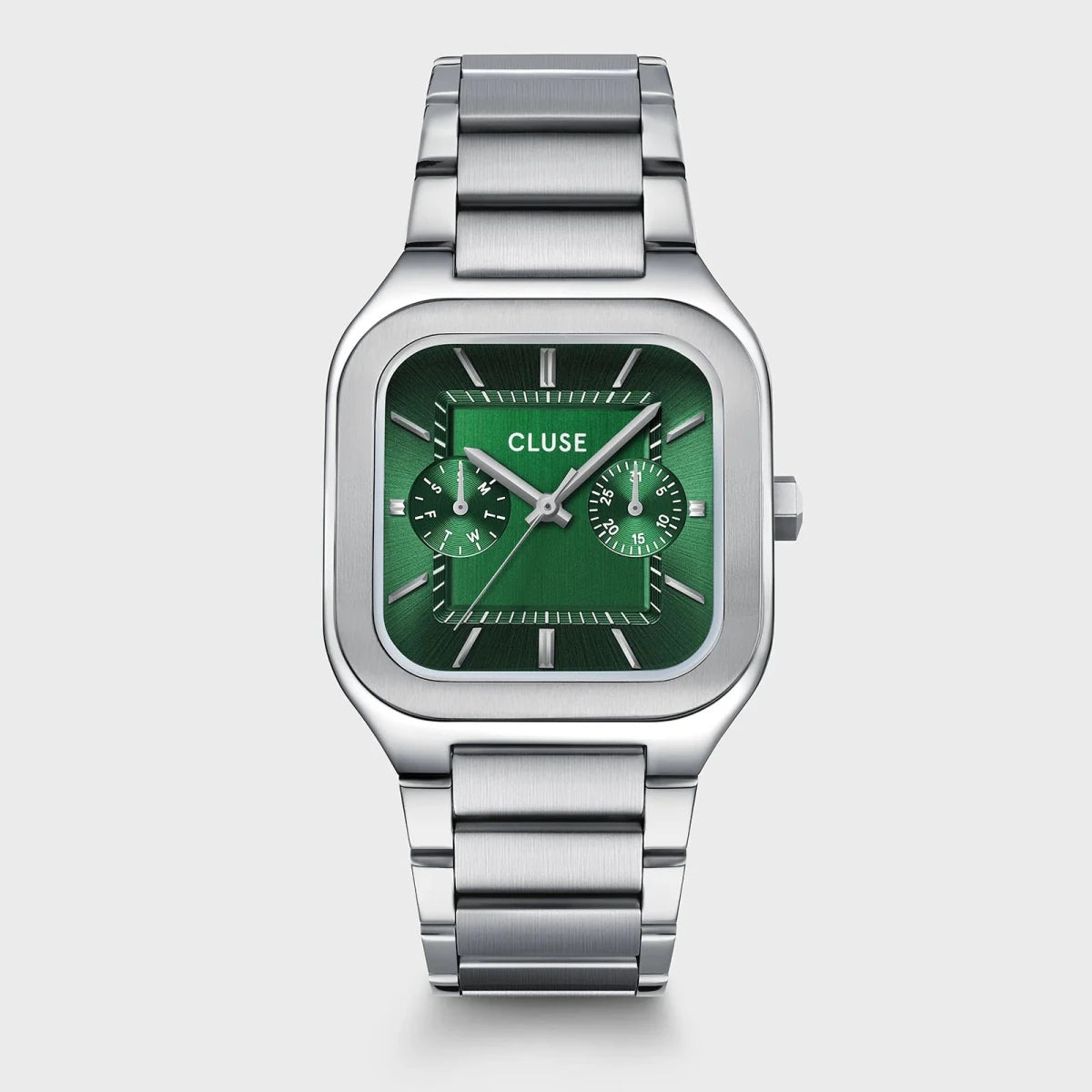 Montre CLUSE Homme Quadrus Multifonction Acier Vert - MONTRES - CW26202