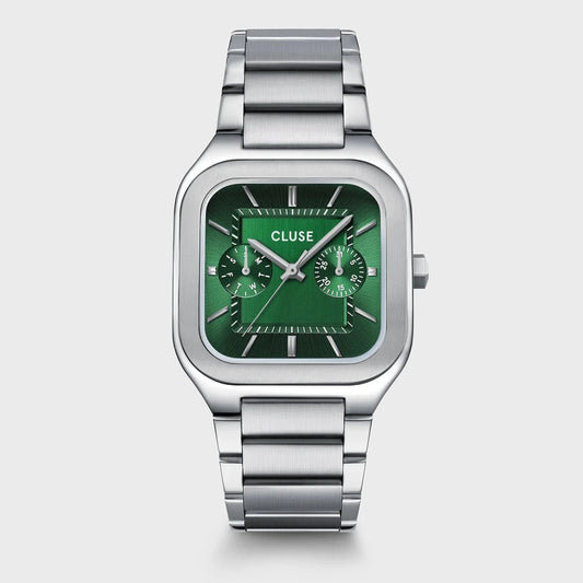 Montre CLUSE Homme Quadrus Multifonction Acier Vert - MONTRES - CW26202
