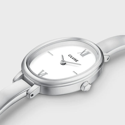 Montre CLUSE L'Ovale Acier Blanc - MONTRES -CW16102