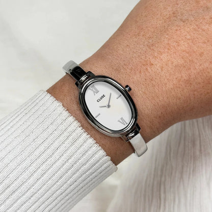 Montre CLUSE L'Ovale Acier Blanc - MONTRES -CW16102