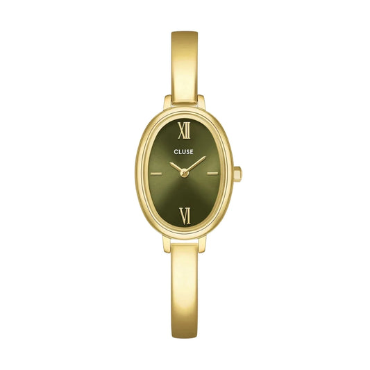Montre CLUSE L'Ovale Dorée Vert - MONTRES -CW16103
