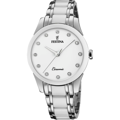 Montre FESTINA Ceramic Blanc - Bijouterie TAMARA