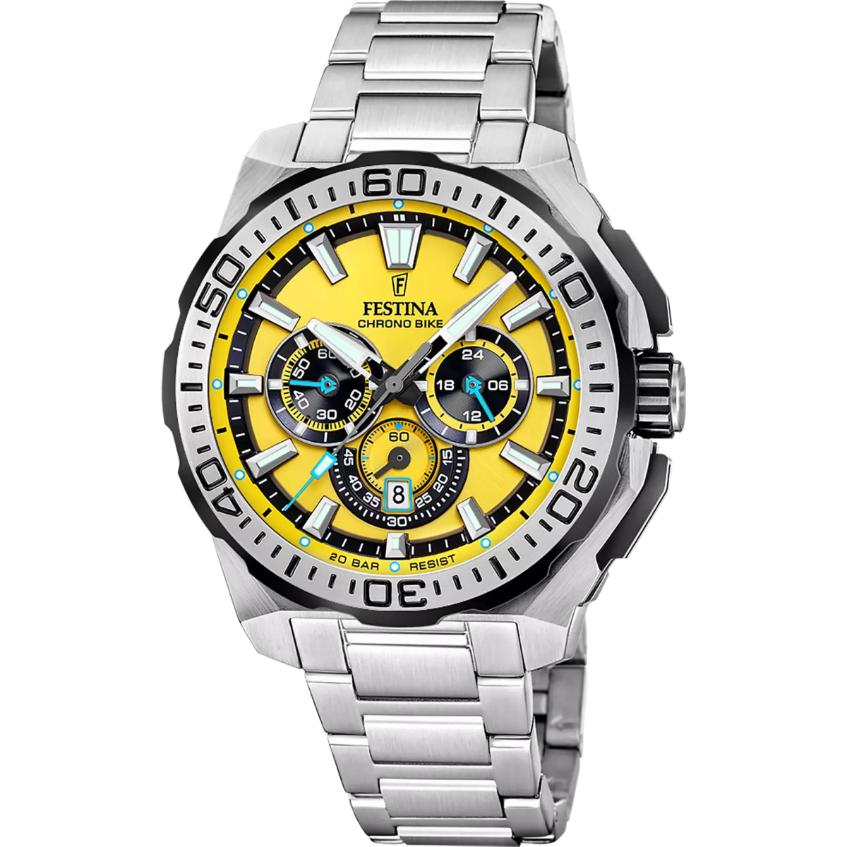 Montre FESTINA Chrono Bike Jaune Acier - Festina - Bijouterie TAMARA