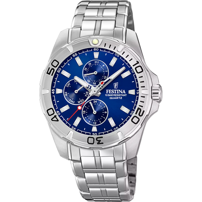 Montre FESTINA Multifunction Bleu foncé Noir acier - MONTRES -F20445/2