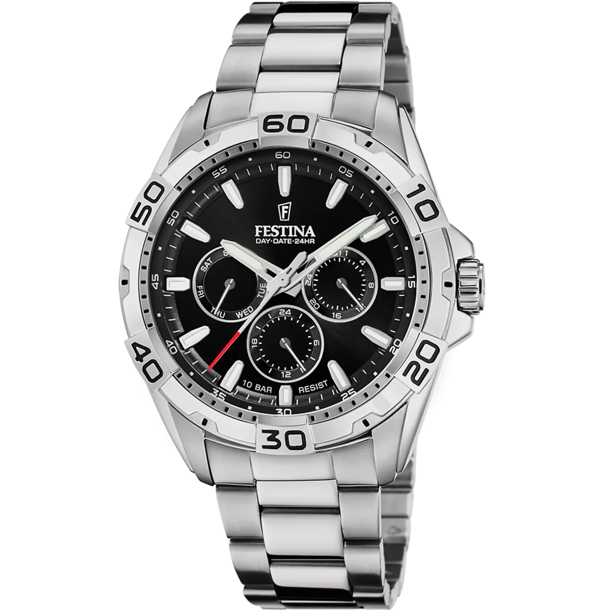 Montre FESTINA Multifunction Noir acier - MONTRES -F20623/5