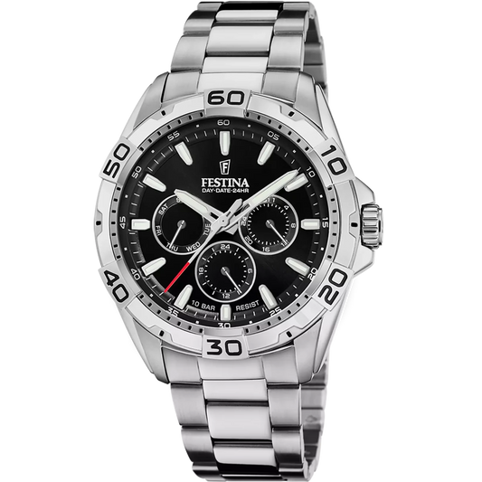 Montre FESTINA Multifunction Noir acier - MONTRES -F20623/5