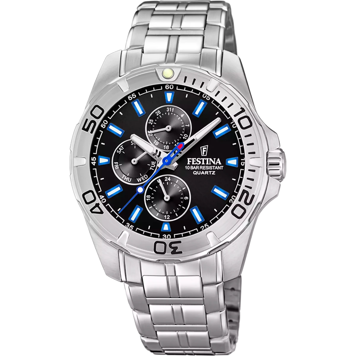 Montre FESTINA Multifunction Noir bleu acier - MONTRES -F20445/6