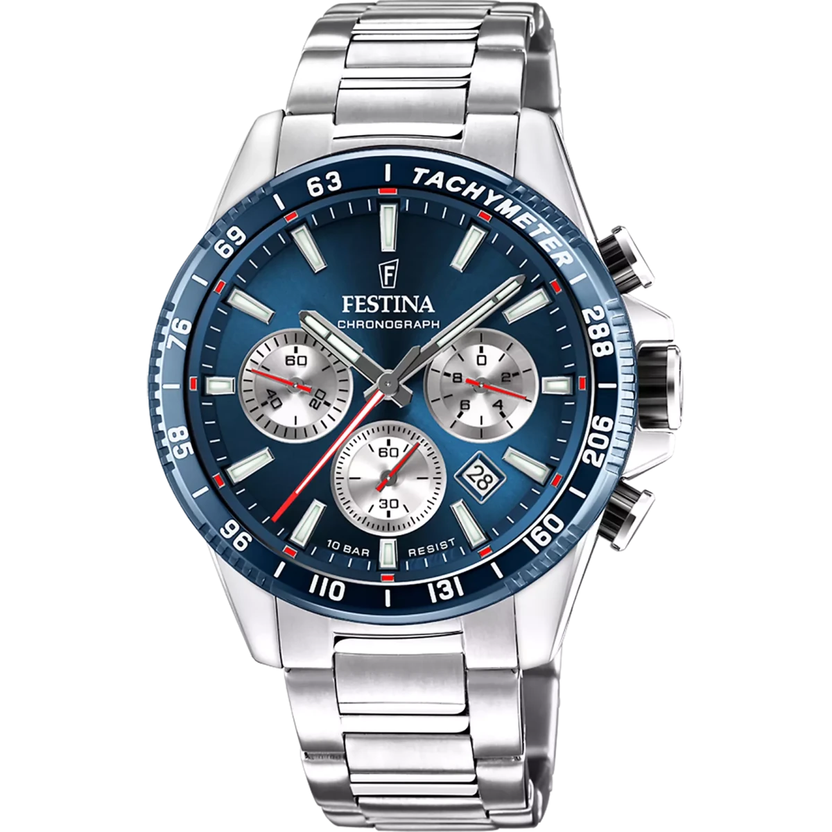 Montre FESTINA Timeless Chrono Bleu acier - MONTRES -F20560/2