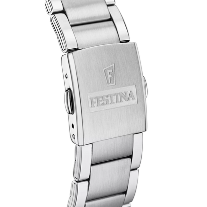 Montre FESTINA Timeless Chrono Noir Dorée Acier - MONTRES -F20343/4