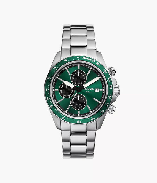 Montre FOSSIL Autocross Homme Mumtifonction Acier Vert - MONTRES - FS6127