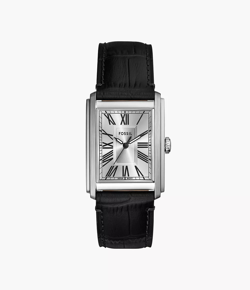 Montre FOSSIL Carraway Acier cuir Noir - MONTRES - FS6078