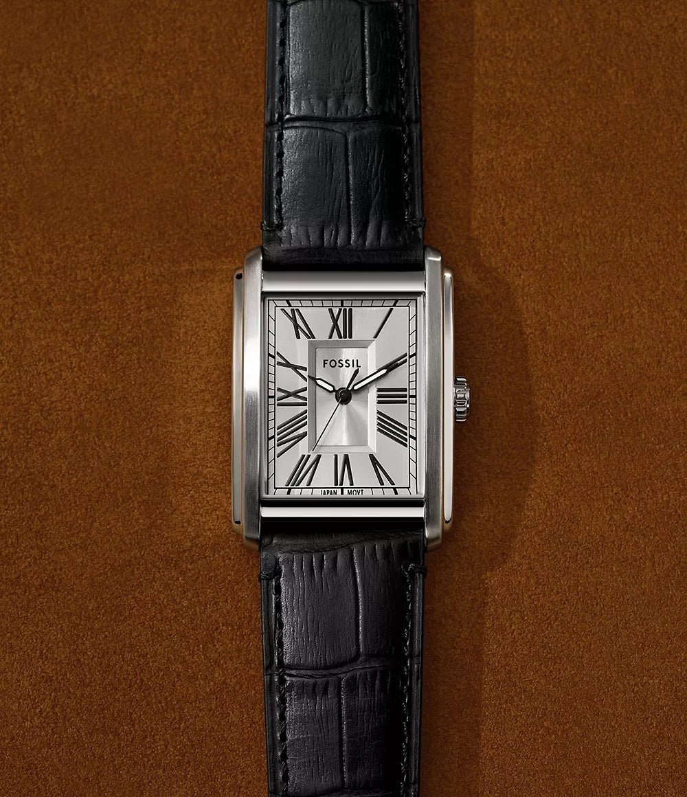 Montre FOSSIL Carraway Acier cuir Noir - MONTRES - FS6078