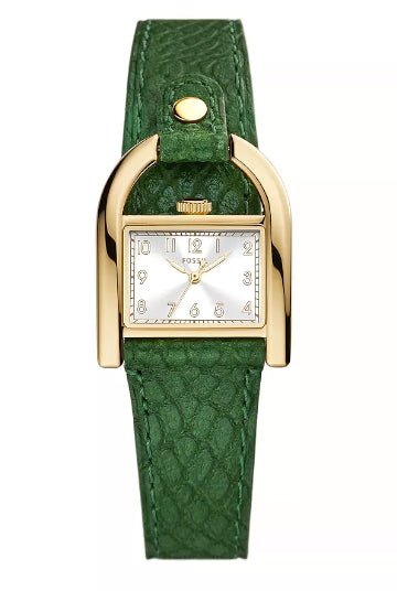 Montre FOSSIL Harwell cuir vert - Fossil - Bijouterie TAMARA