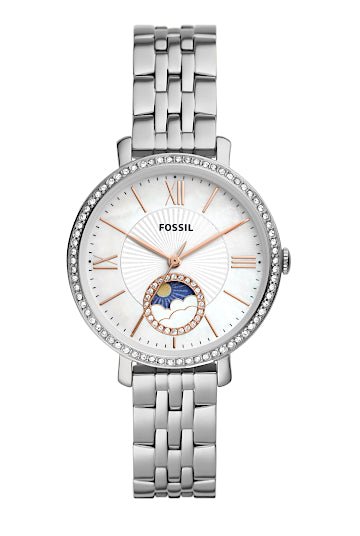 Montre FOSSIL Jacqueline multifonction phase lunaire Acier - Fossil - Bijouterie TAMARA