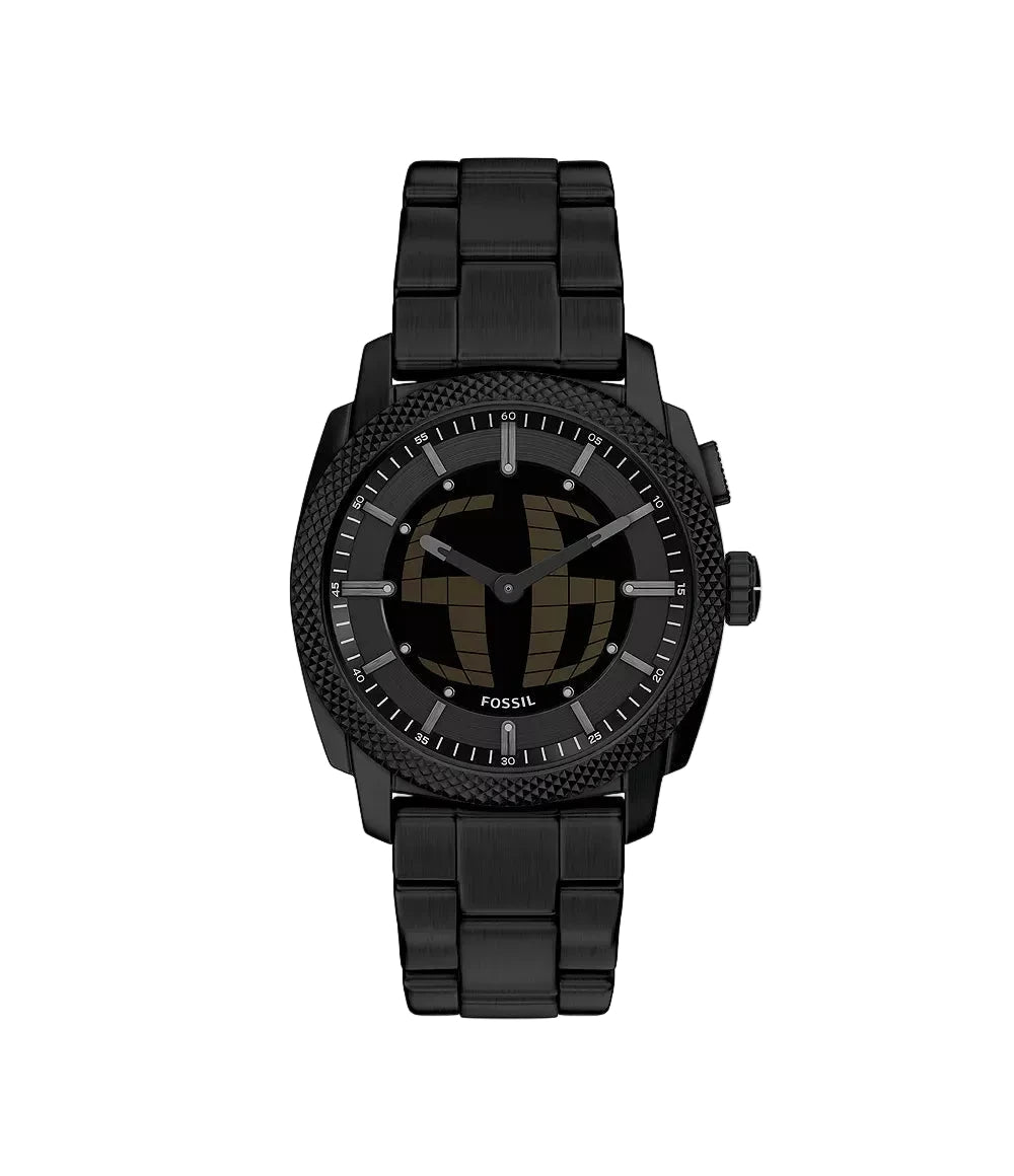 Montre FOSSIL Machine BIG TIC Acier Noir Noir - MONTRES -FS6156