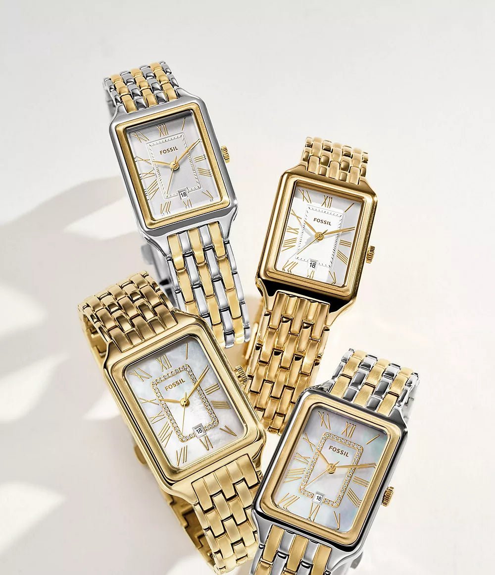 Montre FOSSIL Raquel dorée Nacre blanche - MONTRES - ES5304